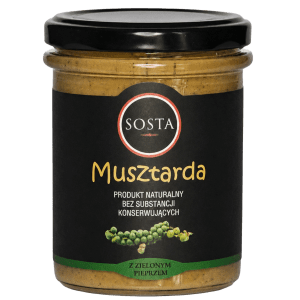 musztarda z zielonym pieprzem sosta
