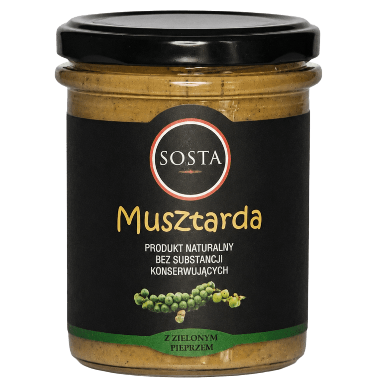 musztarda z zielonym pieprzem sosta